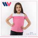 تى شيرت بناتى نص كم OFFSHOULDER (فوشيا)